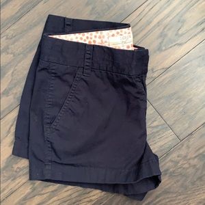 J. Crew factory chino shorts navy blue size 2